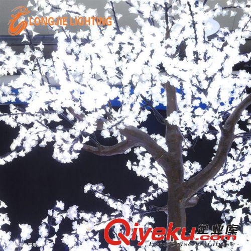 新品、热销 5940灯 高4米 白色仿真树，LED桃花树 LED桃树灯 灯树 LED仿真树