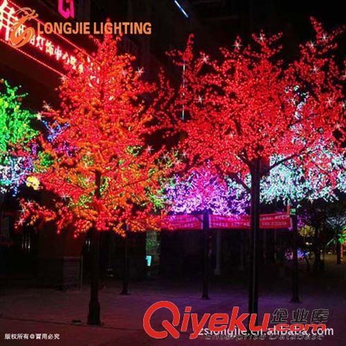 新品、热销 5760灯 高5.5米 led枫叶树灯、发光枫叶灯、发光枫叶树