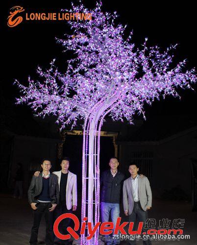 LED树灯按高度分类 6912灯 高：5米宽：3米新款发财树灯、发光景观灯、发光桃树灯