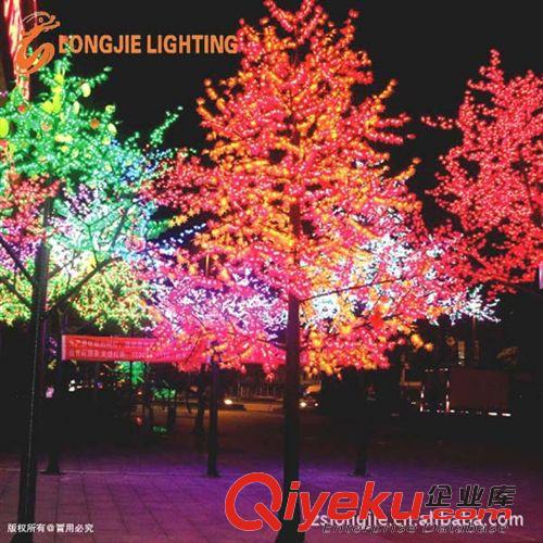 降价树灯 十年不断杆  5760灯 高5.5米 led枫叶树灯、发光枫叶灯