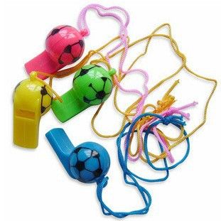 体育运动玩具 足球口哨 彩色塑料卡通口哨儿童宝宝玩具 便宜又实用的体育小玩具