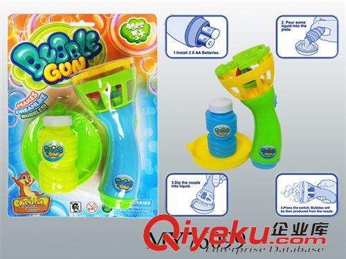 吹泡泡玩具 儿童电动玩具 吹泡泡系列  吸板实色电动泡泡机风扇 蓝色、绿色