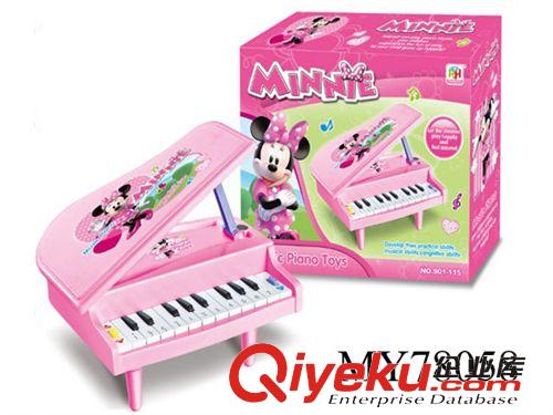 乐器系列 儿童电动乐器玩具 小钢琴、电子琴、手拍鼓 米妮3D灯光音乐电子琴