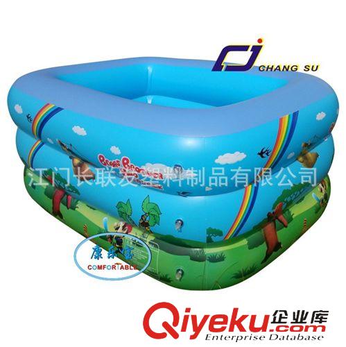 充气游泳池 供应三管方形豪华婴儿游泳池 批发宝宝浴缸 厂家直销PVC充气水池