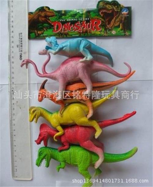 搪胶玩具 价真货实 外贸新款玩具 恐龙动物(6只6寸混装) 创意礼品
