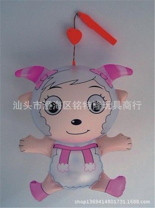 新年礼品/玩具 厂家直销新款美羊灯笼 儿童充气灯笼 卡通手提灯笼 羊年灯笼玩具