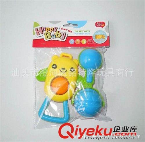 婴幼儿系列 供应婴儿玩具2只庄组合（小熊-摇铃）塑料环保摇铃