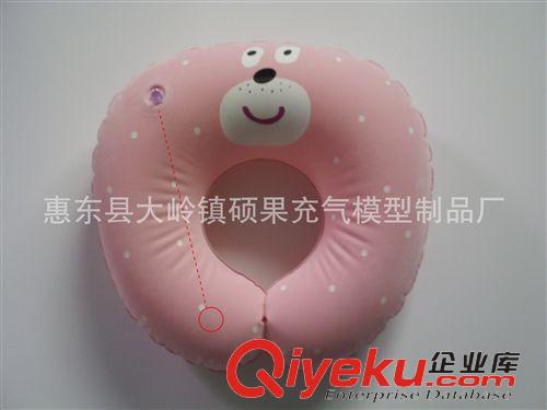 其他床上用品 充气粉红小肩枕，PVC充气家居用品，PVC充气广告模型