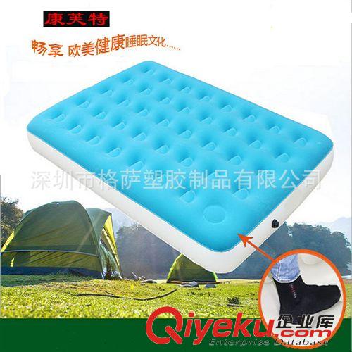 植绒充气床垫系列 PVC植绒气垫床 户外休闲野营床垫 豪华型充气家具 植绒床垫