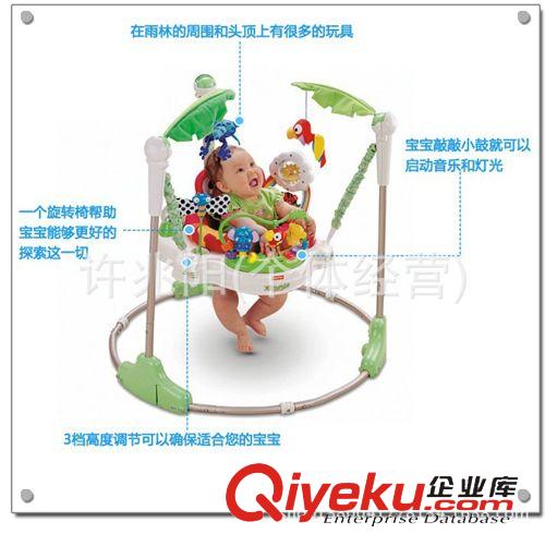 婴儿玩具 有现货升级加强版欢乐跳跳椅蹦跳学步健身椅费雪同款fisher price