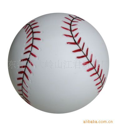 PVC棒球 厂家直销畅销欧美日韩的环保PVC搪胶小棒球1000起订yz平价