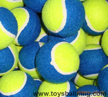 网球 义乌网球/绒毛网球/空心网球/宠物网球/洁齿球/植绒球/2.5寸网球