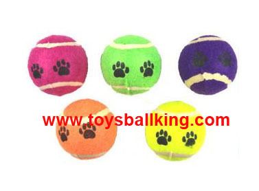 网球 宠物网球，狗咬玩具球，啃咬玩具球，脚印网球，爪印网球，狗狗训