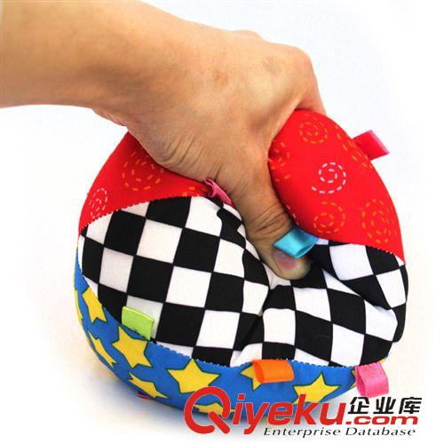 按功能分类 Melon品牌大号彩色铃铛球 婴儿感官运动玩具 摇铃布球 宝宝玩具