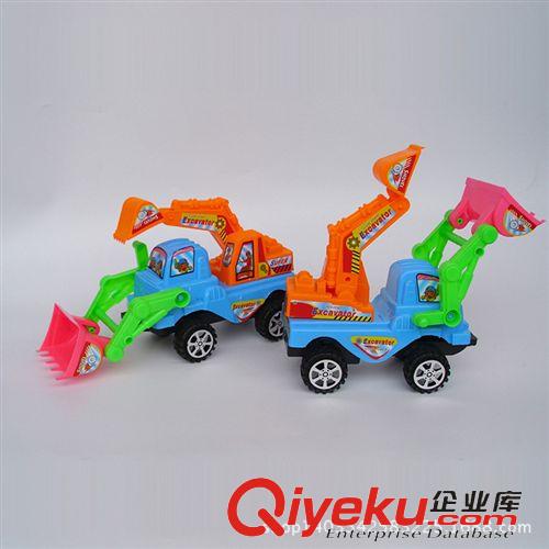 工程车玩具 168-2惯性挖土车 推土机 工程车玩具 混批2元玩具 质量好 价格优