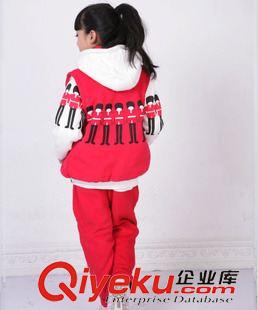 一件代发区 儿童大卫衣三件套加厚加绒 男童女童装冬季韩版时尚棉衣一件代发