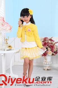 现货区 童套装  2014春秋款女童蕾丝公主三件套  韩版童装批发 厂家直销
