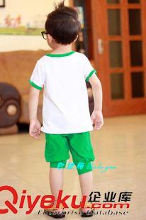 现货区 广东产地韩版新款童装 男童夏装 短袖宝宝儿童运动套装厂家直批