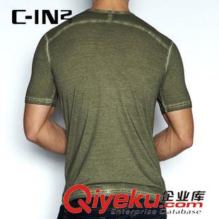 FILTHY-轧染系列 C-IN2预售夏季新款短袖打底衫男 v领精梳棉纯色短袖t恤 5211Fi