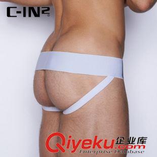 CIN2-经典系列 CIN2 zp 纯棉透气宽腰丁字裤男 男士性感双丁裤 4025