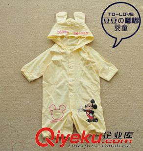 6月第3周新品 特价外贸原单婴儿纯棉连体衣长袖爬服睡袋两用睡衣兔子造型哈衣