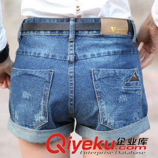 2015牛仔短裤 2015夏季新款大码女装韩版潮流女式牛仔裤宽松显瘦短裤 送腰带