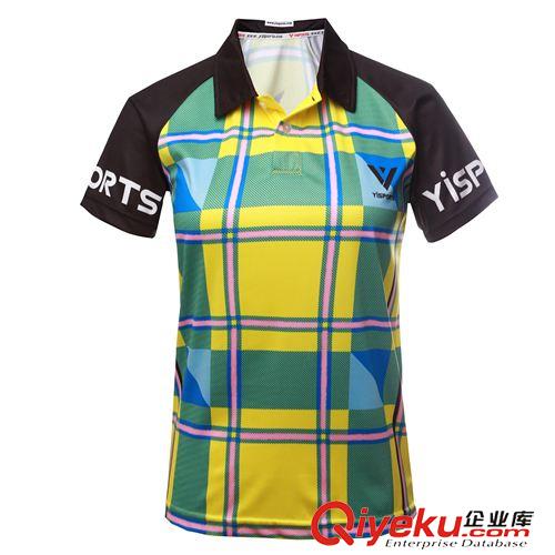 Polo衫、圆领衫 Yisports 短袖格子Poio衫 专业定制运动衫、骑行服等