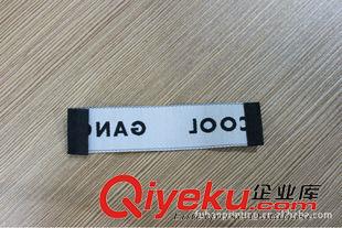 织唛、织标系列 杭州商标厂专业定做各种外贸服装领标，黑底白字