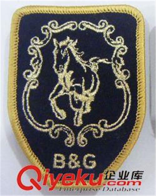 绣花标、徽章系列 杭州绣花厂专业定做各种工作服，厂服，校服用的徽章
