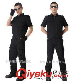 未分类 新款黑色夏季作训服 99式网格短袖作战作训服套装 劳保工作服