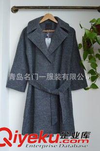 未分类 2015时尚韩版女装呢子长款风衣式大衣秋冬季女士外套