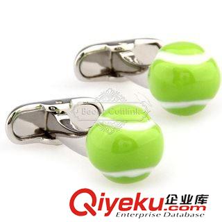 未分类 【广州袖扣 合金袖扣】绿色网球袖扣 DA8341 滴胶工艺