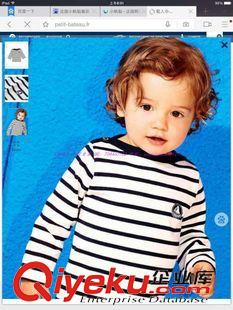 2015年新款（下半年） 法国品牌PETIT原单zp小童长袖针织全棉线衣童t恤 外贸童装批发