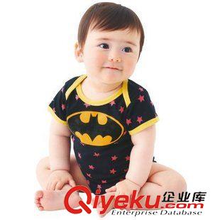 4月3日 超人蝙蝠侠短袖背心哈衣连身衣婴儿服
