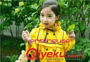 enbihouse enbihouse韩版女童学院风公主款防水外套雨衣雨披尼龙