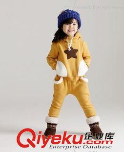 韩版 韩版男女童五星套装儿童秋冬长袖套装