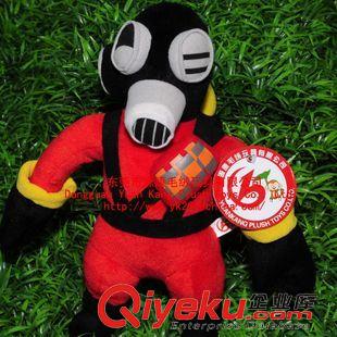 YK6企业吉祥物 消防企形象毛绒公仔 防毒面具的毛绒公仔 大型厂家专业生产定做