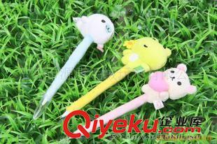 YK7婴儿玩具 毛绒公仔笔 学生用品笔  小学生的{za} 动漫卡通玩偶笔