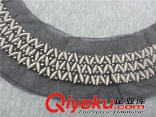 2015新品上市 厂家直供  LIYUA弹簧围钻网布衣领 时尚个性手工衣领