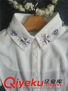 2015新品上市 专业生产 精致手工新款衬衫假领子 时尚精品钻石衬衫领