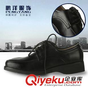 zp军鞋 3515强人男士单黑色皮鞋 商务休闲皮鞋GA制式皮鞋 正装系带黑皮鞋