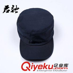 鸭舌帽 厂家现货直销 新款劳保帽 保安服配件作训帽 黑色鸭舌保安帽