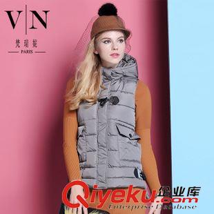 冬装新款第二波 2015冬装新品 时尚女式马甲 欧美防寒保暖品牌棉衣VNA5019001