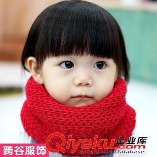爆款2 KB078 韩国秋冬宝宝网格围巾 热销新款儿童棉线糖果色儿童围脖