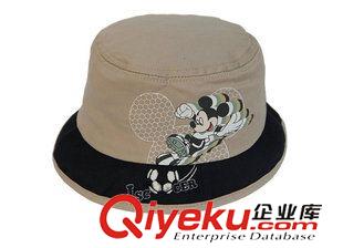 儿童帽 勇发因福 儿童户外遮阳桶帽 广州工厂定做 米老鼠印花 渔夫边帽
