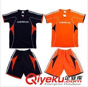 蓝球服 足球服 橙火男童装 夏装2013新款 吸湿排汗 足球服套装 运动两件套26011