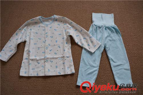 爬服 家居服 米棉原单儿童纯棉毛巾扣家居服套装两件套开衫式