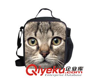 午餐包、笔袋 爆款 可爱猫咪儿童午餐包 来样定做动物野餐包 保温包 手提便当包