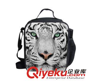午餐包、笔袋 猫科动物儿童午餐包 老虎狮子狼动物野餐包 保温包 手提便当包