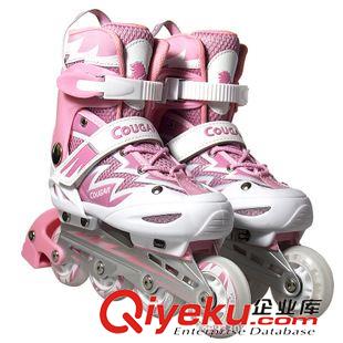 促销轮滑鞋 美洲狮溜冰鞋轮滑鞋儿童可调旱冰鞋成人男女滑冰鞋